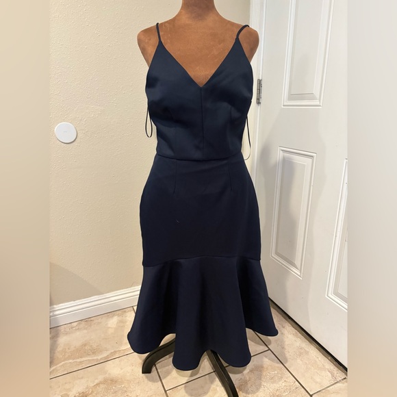 Cooper St Dresses & Skirts - Chic Navy Blue Midi Dress with Spaghetti Straps